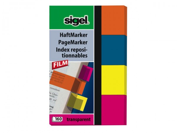 Haftmarker-Film Sigel 80x50/4-Farben