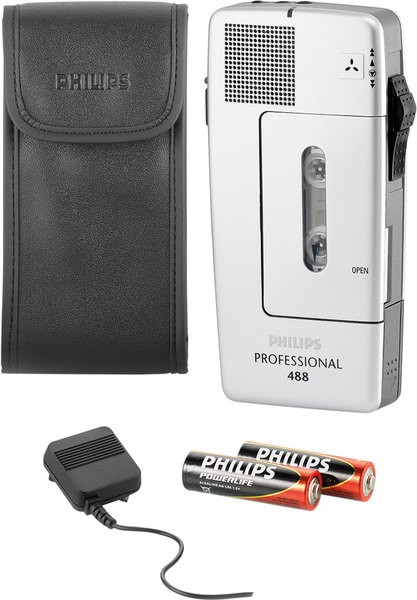 Diktiergerät Philips Pocket Memo LFH 488 inkl. Minikassette