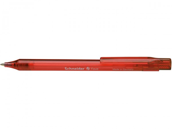 Kugelschreiber Schneider Fave rot Schreibfarbe: rot