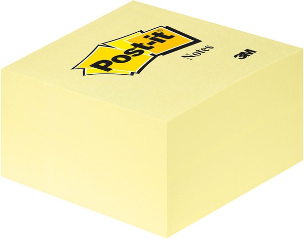 Haftnotizen Post-it 636B 76x76mm gelb 450 Blatt/Würfel