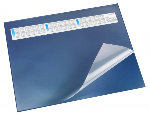 Schreibunterlage Läufer Durella DS 40x53cm blau blendfreie Vollsichtfolie