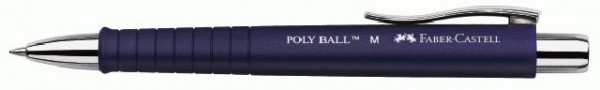 Kugelschreiber FC Poly Ball, blau rutschf. Soft-Touch Oberfläche