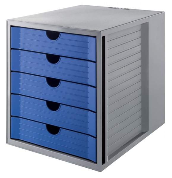 Ablagebox Han Schrank-Set 5 Schubladen blau