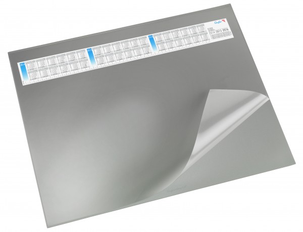 Schreibunterlage Läufer Durella DS 40x53cm grau blendfreie Vollsichtfolie