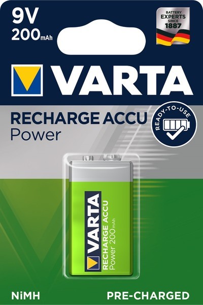 Batterien Varta Akku 56722 E-Block 9V 200mAh 1ST/PG Ready2Use