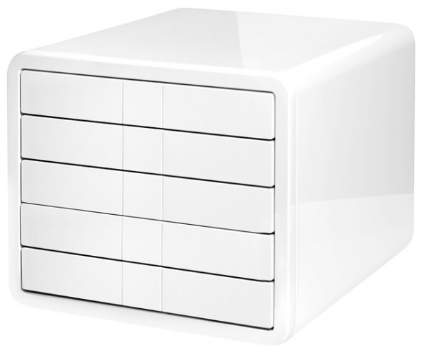 Ablagebox Han iBox weiß/weiß 5 geschl. Schubladen bis C4